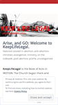 Mobile Screenshot of keeplifelegal.com