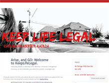 Tablet Screenshot of keeplifelegal.com